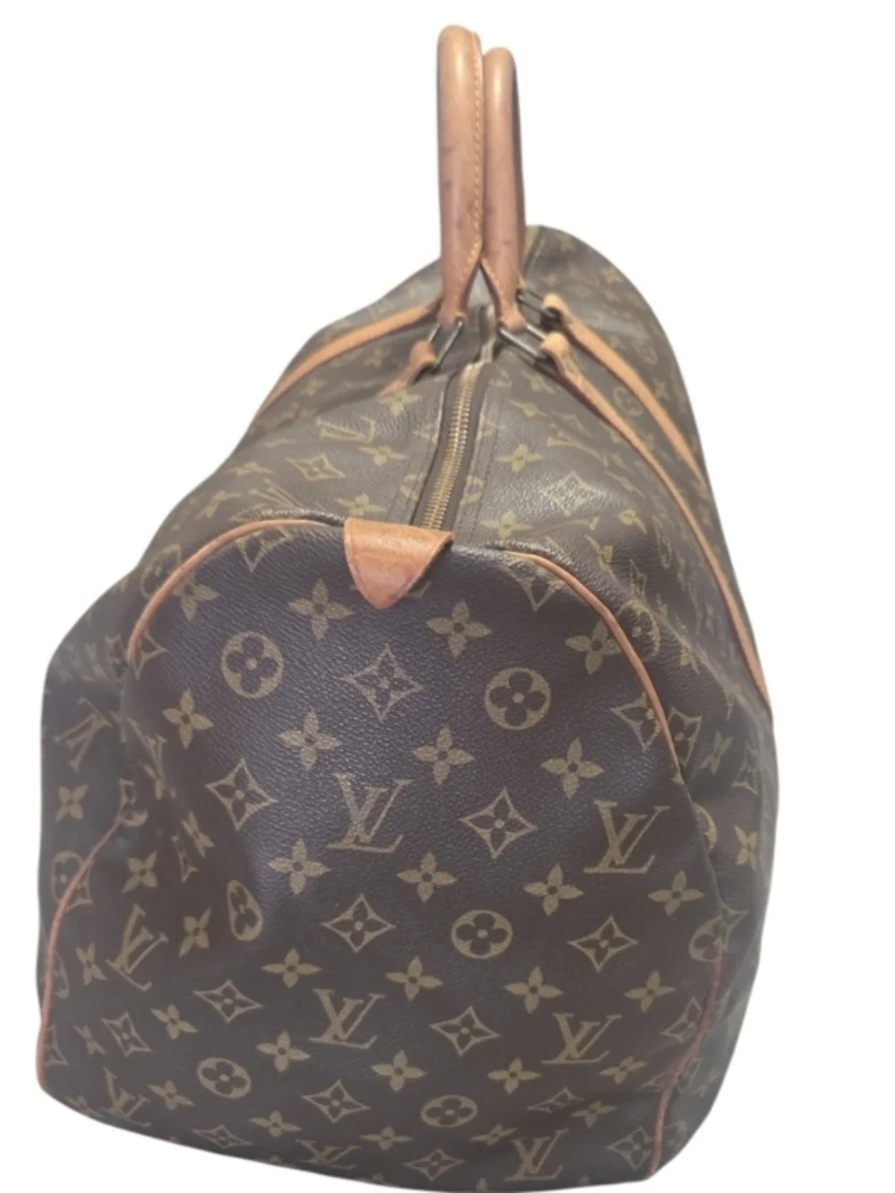 Louis Vuitton Brown Monogram Keepall 50 Travel Bag